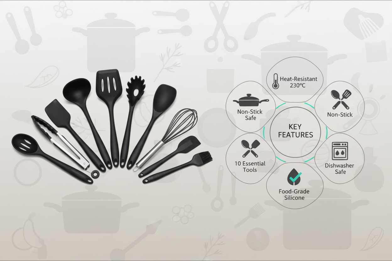 10-Piece Kitchen Utensil Cooking Set