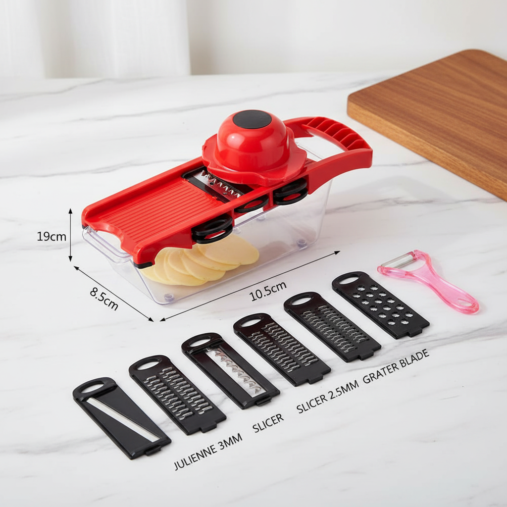 6-in-1 Vegetable Slicer (Safety Guard)